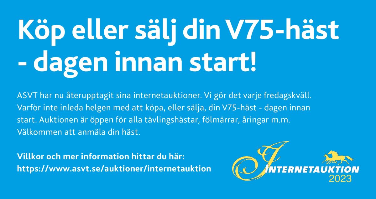 Resultaten klara från kvällens Internetauktion!