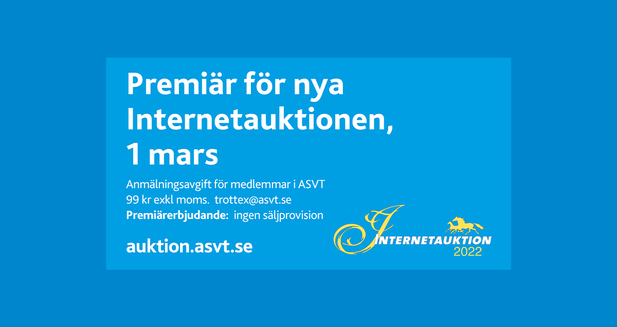 I kväll är det dags för premiären på vår nya Internetauktionssida!