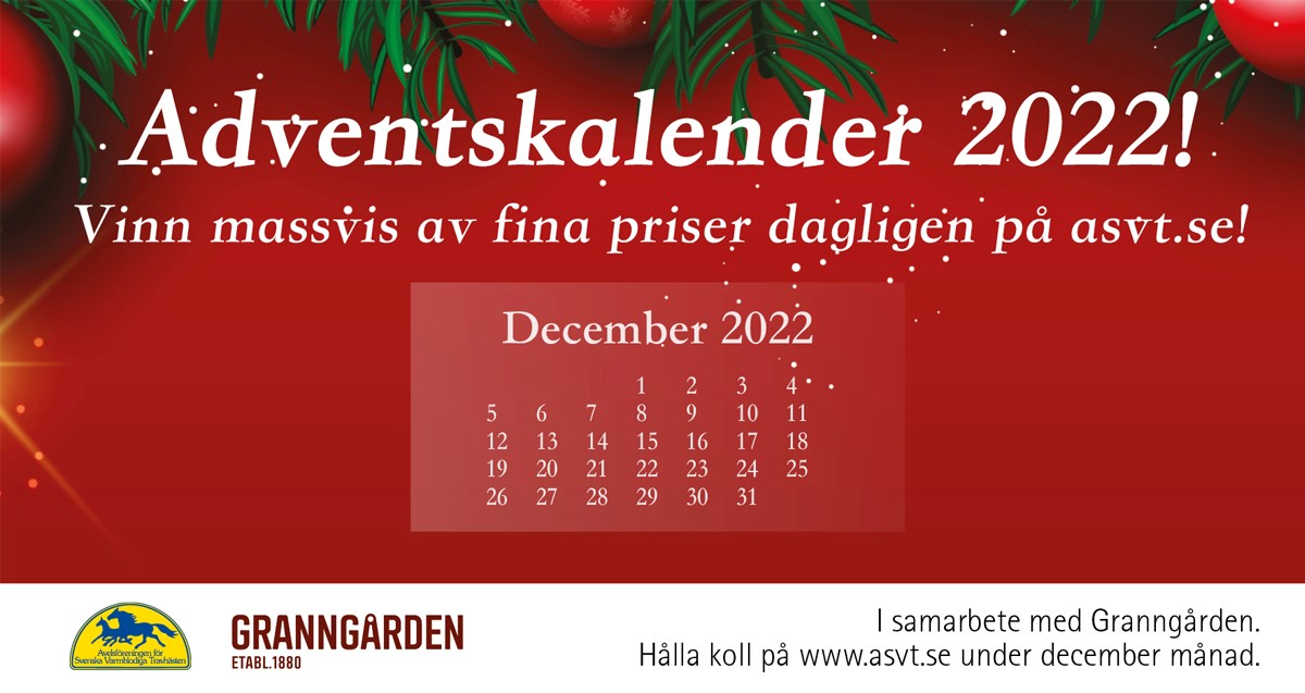 Här är årets sista vinnare i ASVT:s julkalender!